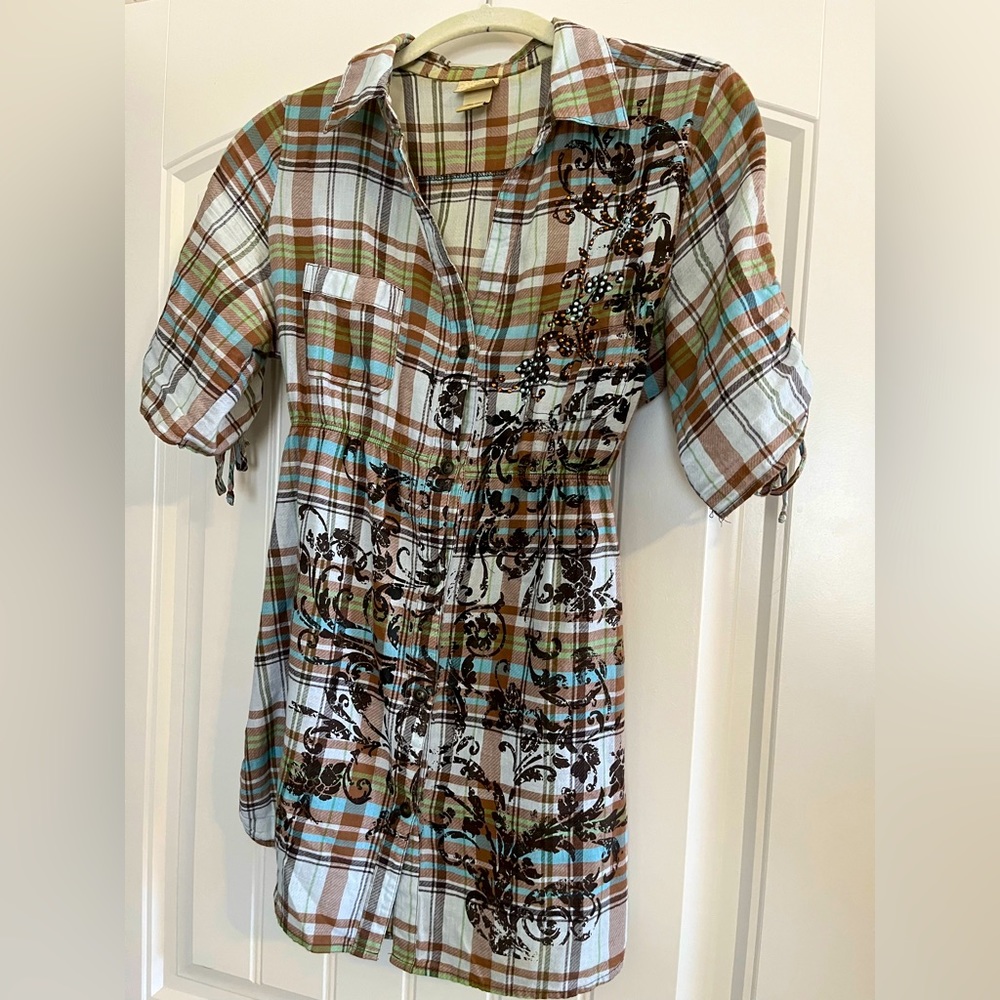 Daytrip cotton mid sleeve blouse